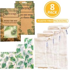 eco-friendly reusable beeswax food wraps