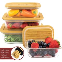 Eco Friendly Bamboo Food Storage Containers