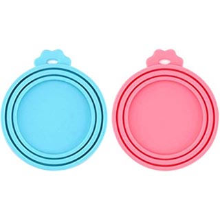 Silicone pet food lids