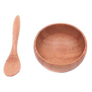 eco-friendly bamboo face mask bowl