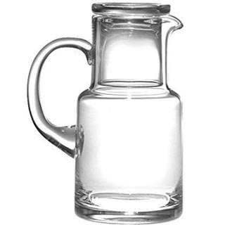 glass water carafe and tumbler